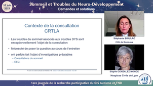 1ère journée de la recherche participative du GIS Autisme et TND : Sommeil et TND - Session 3 : Demandes et solutions